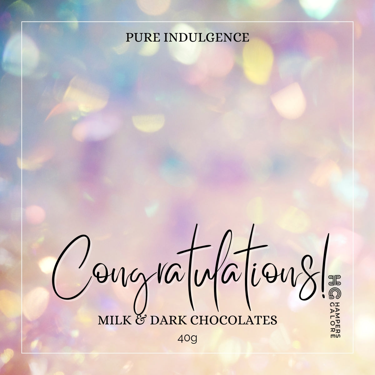 Congratulations Chocolate Label