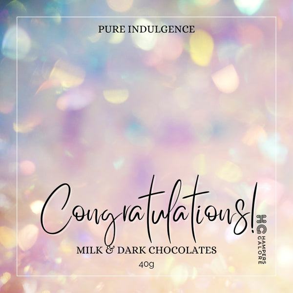 Congratulations Chocolate Label
