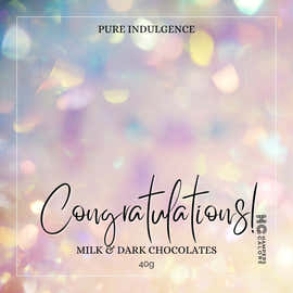 Congratulations Chocolate Label