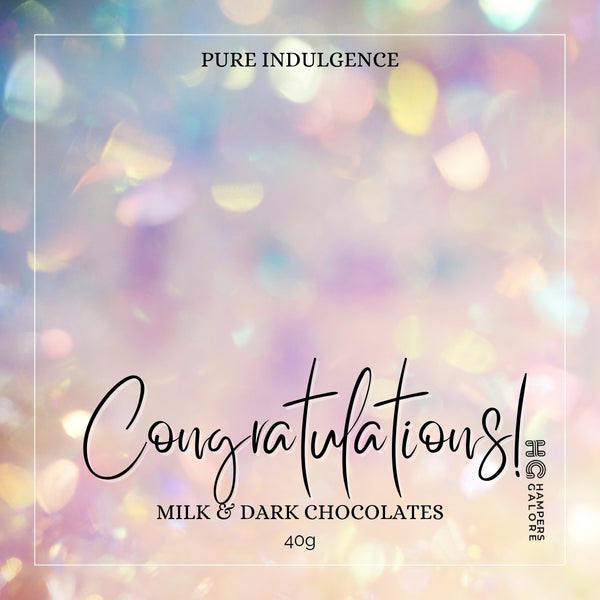 Congratulations Chocolate Label