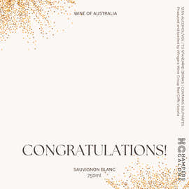 Congratulations Sauvignon Wine Label
