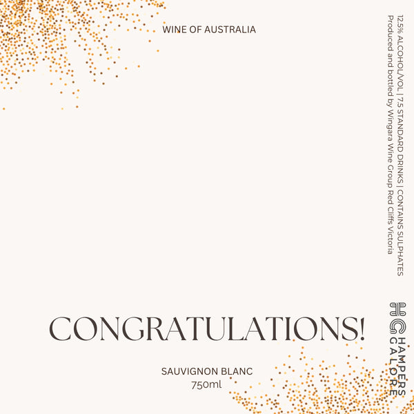 Congratulations Sauvignon Wine Label