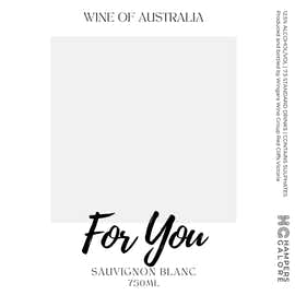 For You Wine Label