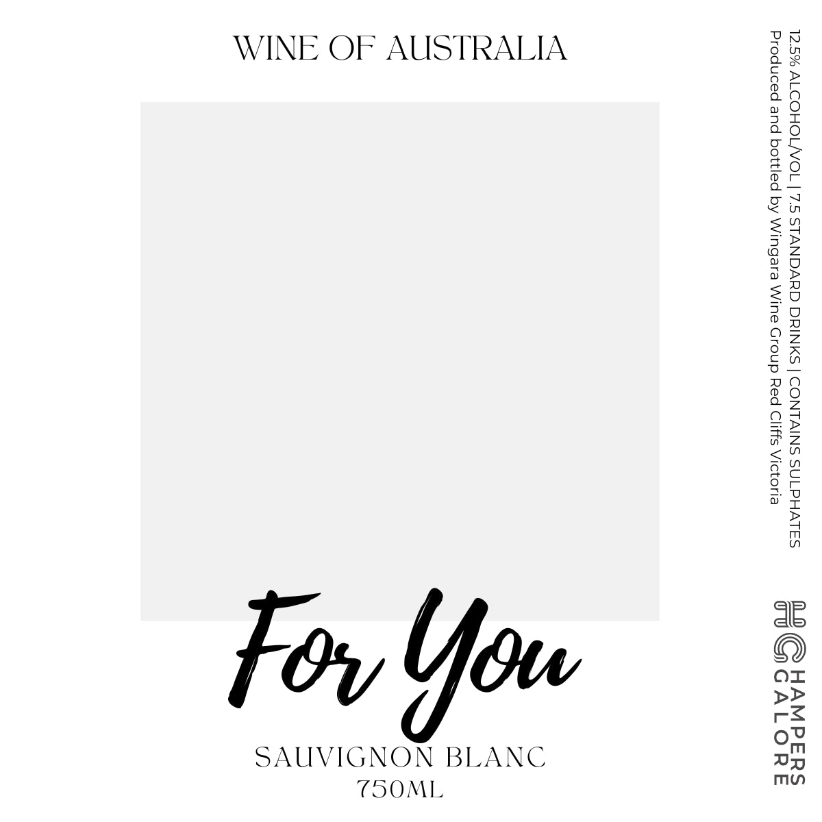 For You Wine Label