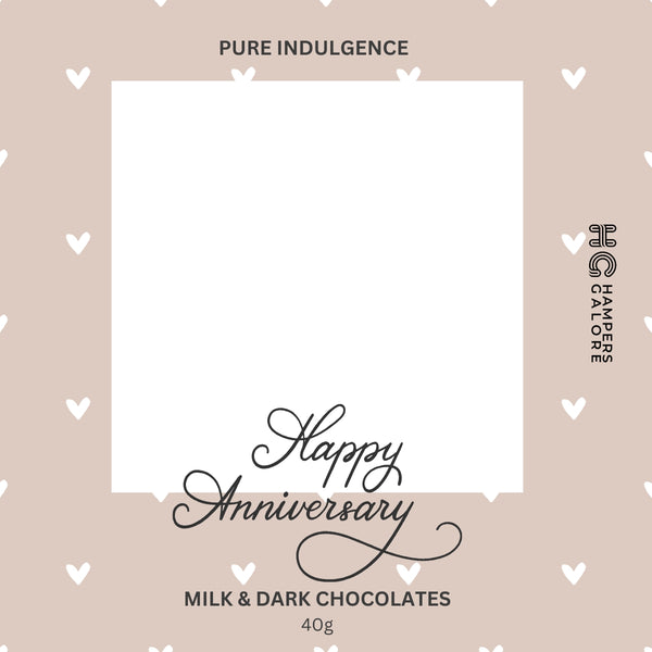 Happy Anniversary Chocolate Label