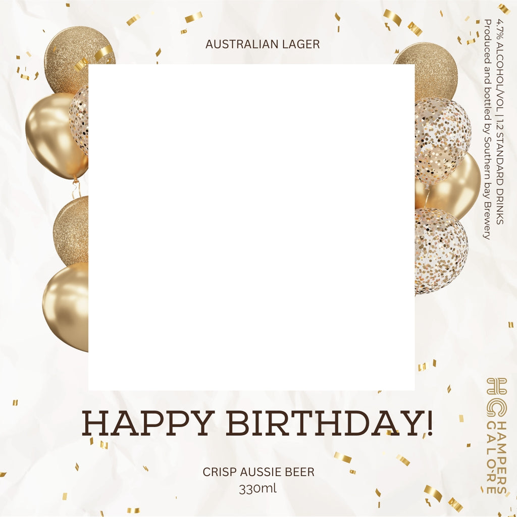 Happy Birthday Beer Label