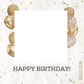 Happy Birthday Photo Label