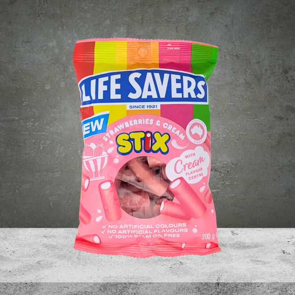 Life Savers Strawberries & Cream Stix 200g