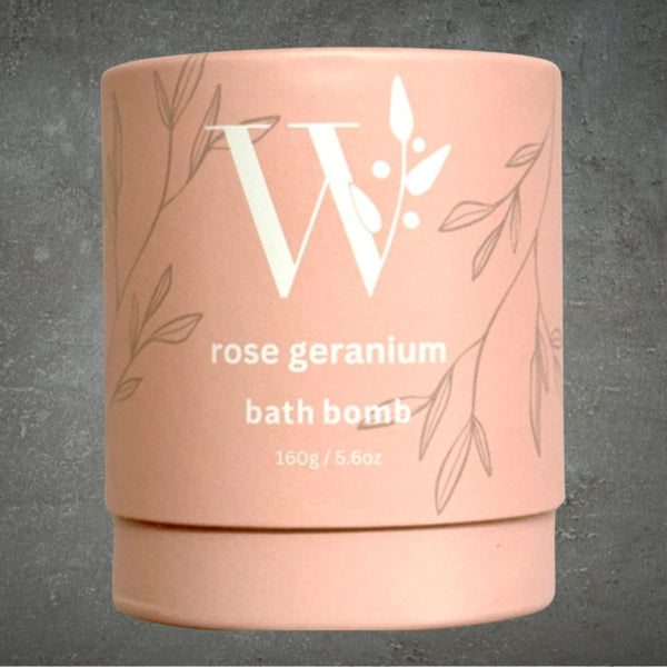 WHEELERS HILL SOAPS ROSE & GERANIUM BATH BOMB