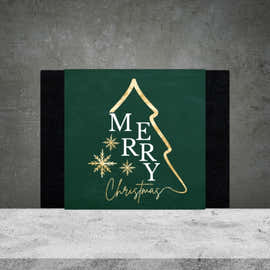 Green Merry Christmas Box Design