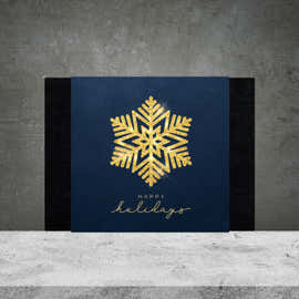 Happy Holidays Snowflake Box Design