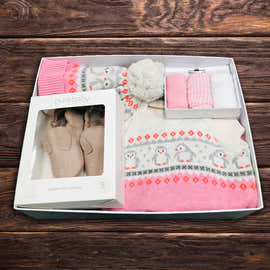 Pink Bundle & Baby Shoes Hamper