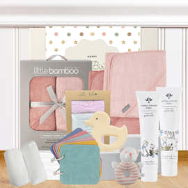 Baby Girl 1st Birthday Bathtime Hamper