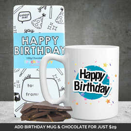 Birthday Mug & Chocolate Extras Bundle