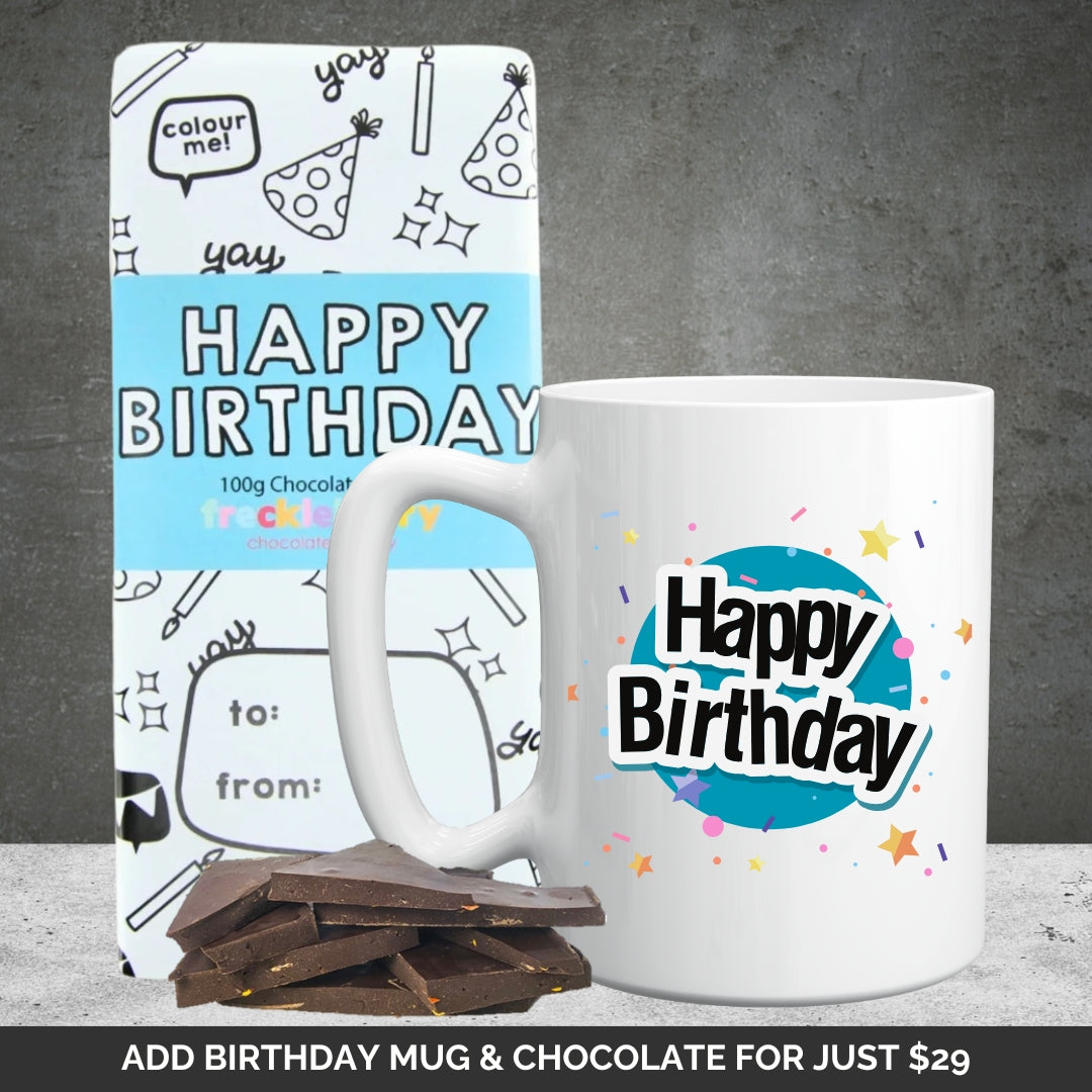 Birthday Mug & Chocolate Extras Bundle