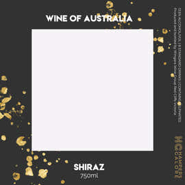 Black Gold Shiraz Wine Label