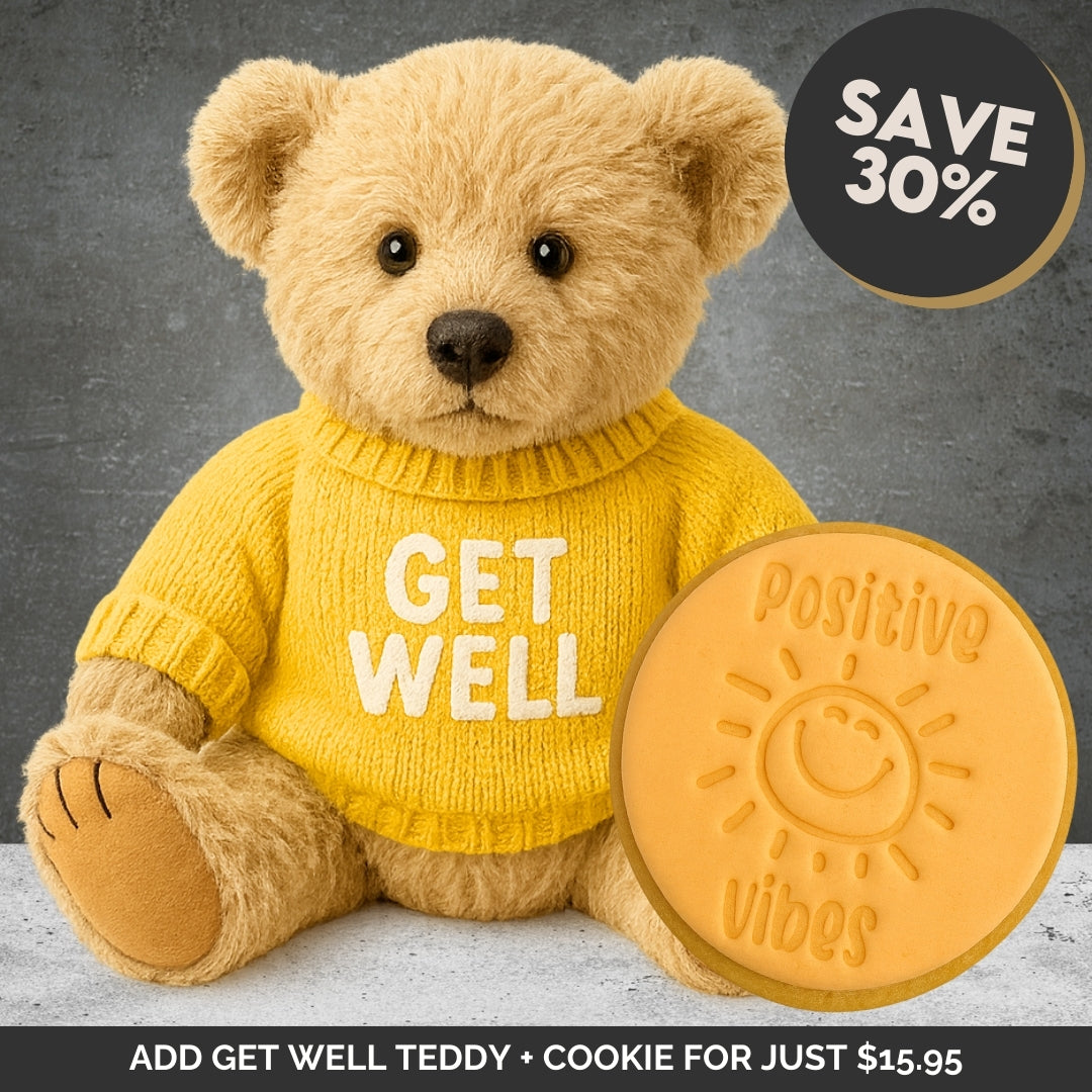 Get Well Soon Teddy & Cookie Extras Bundle