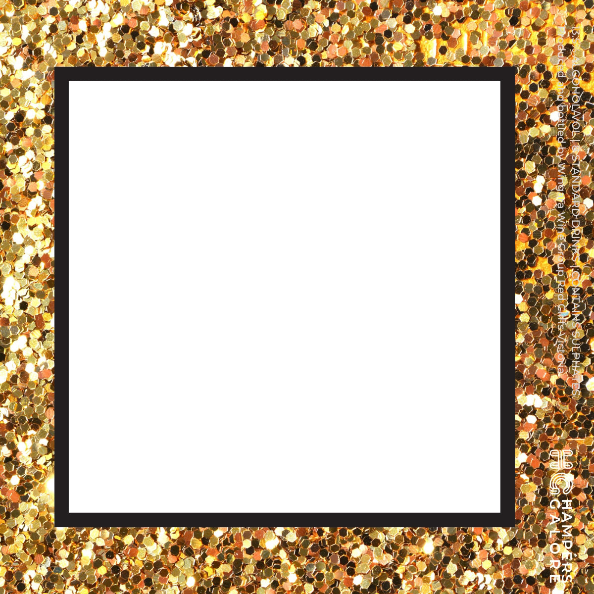 Gold Sparkle Chardonnay Wine Label
