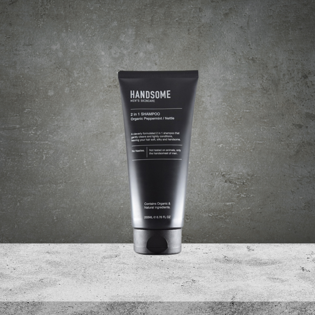 Handsome 2 in 1 shampoo organic peppermint / nettle