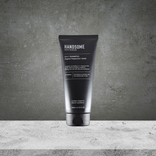 Handsome 2 in 1 shampoo organic peppermint / nettle
