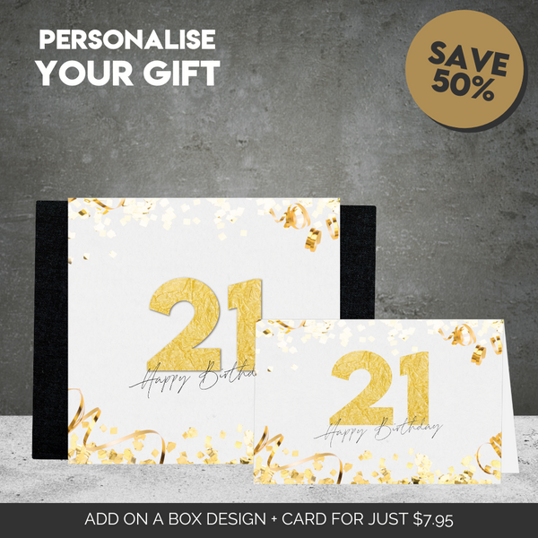 21st Happy Birthday Sleeve  + Card