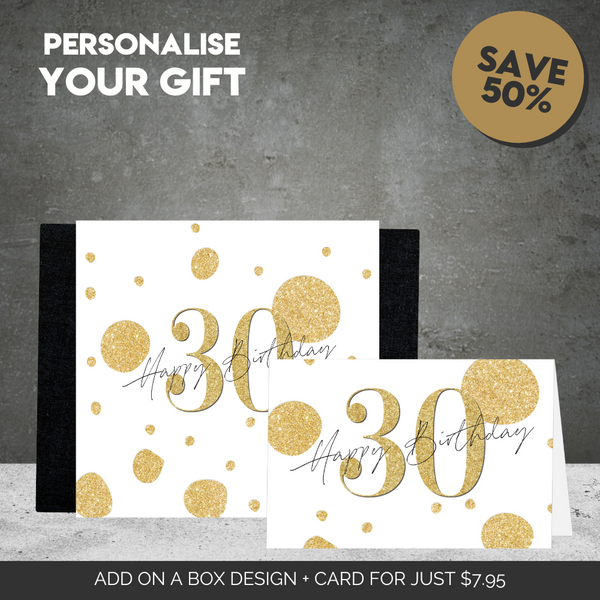 30th Happy Birthday Sleeve  + Card