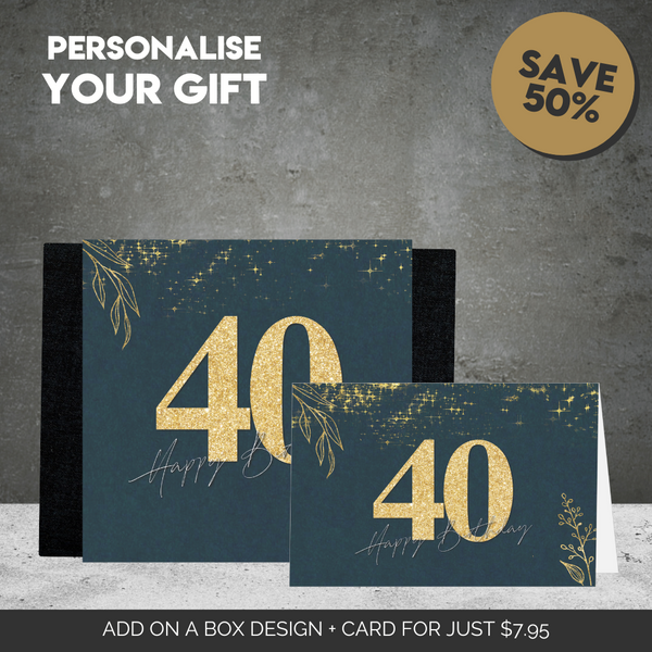 40th Happy Birthday Sleeve  + Card