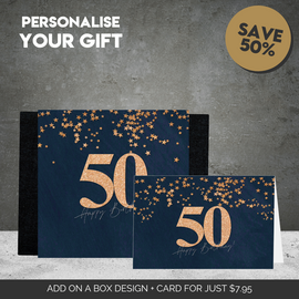 50th Happy Birthday Sleeve  + Card