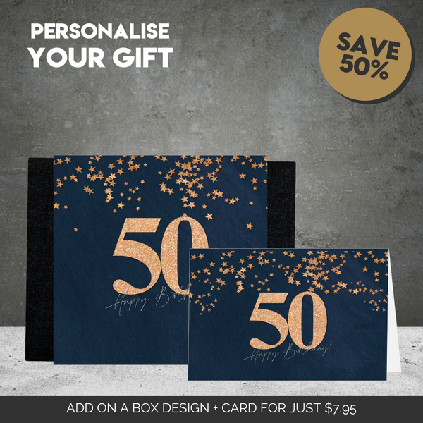 50th Happy Birthday Sleeve  + Card