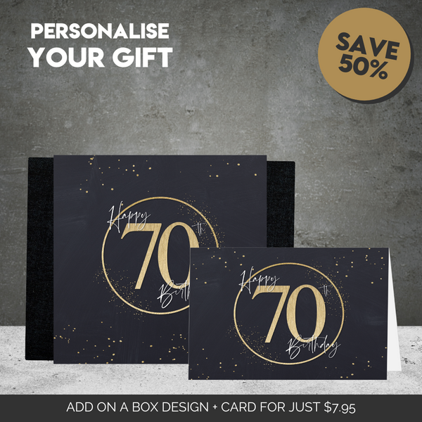 70th Happy Birthday Sleeve  + Card