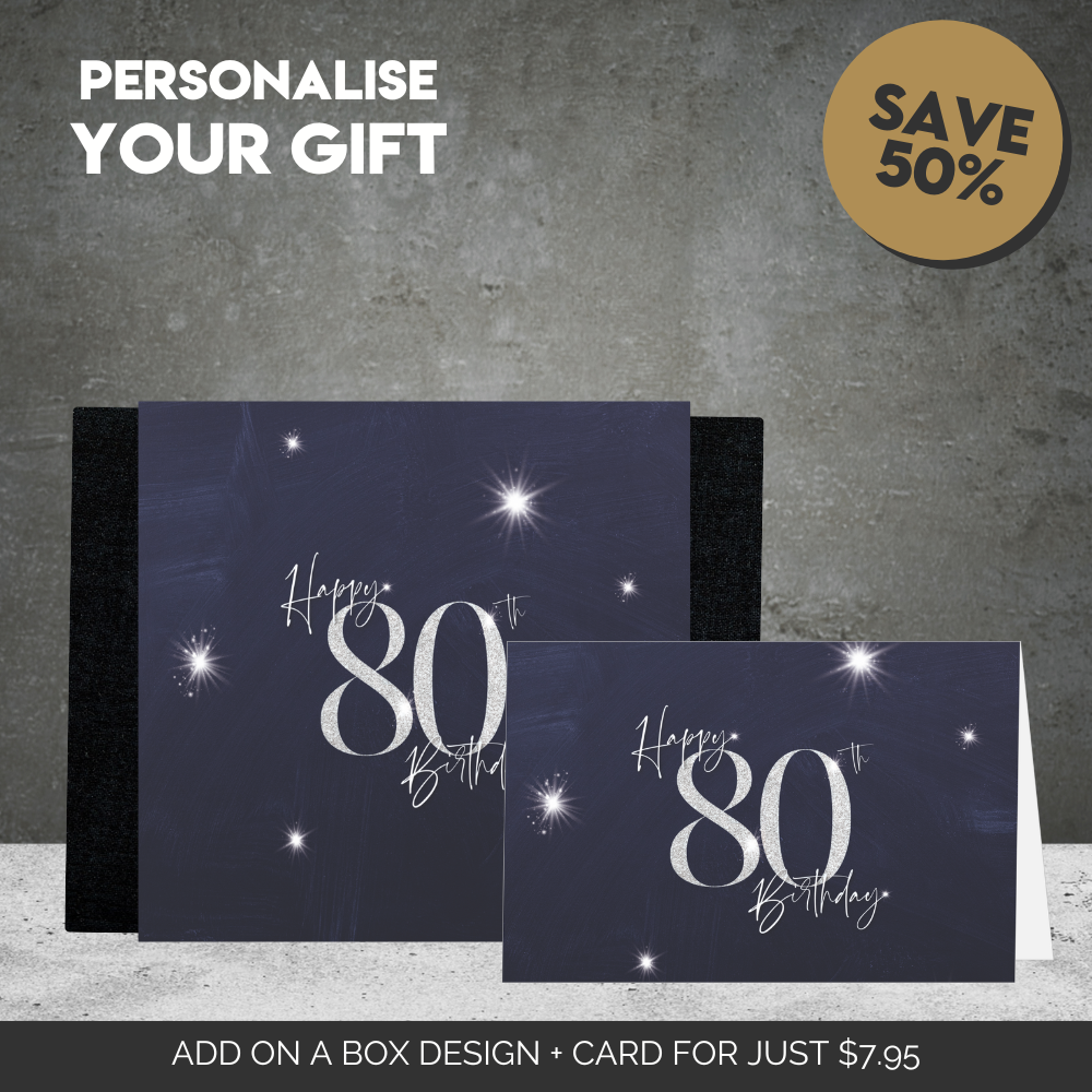 80th Happy Birthday Sleeve  + Card