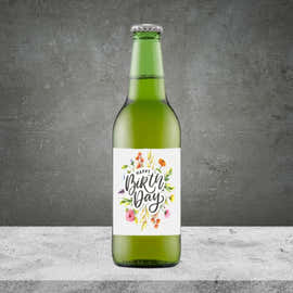 Happy Birthday Flowers Beer 330ml