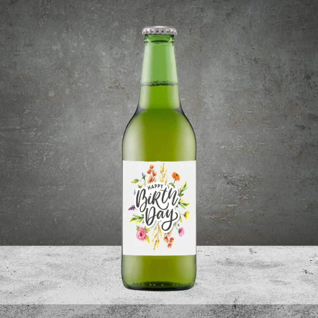 Happy Birthday Flowers Beer 330ml