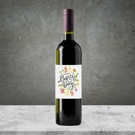 Happy Birthday Flowers Shiraz 750ml
