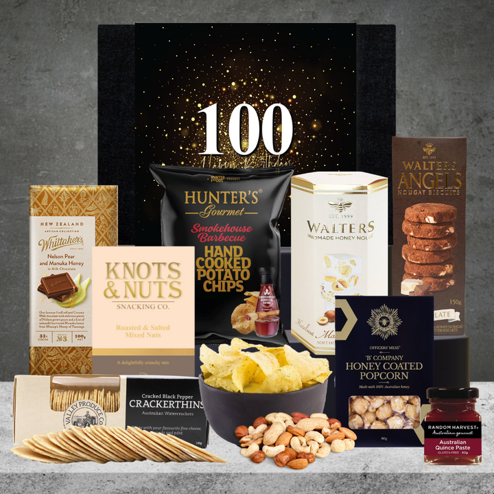 Happy 100th Birthday Gourmet Snack Hamper