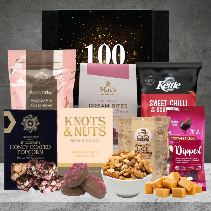 Happy 100th Birthday Snack Hamper For Her