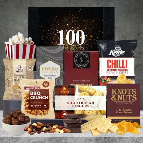 Happy 100th Birthday Snack Hamper For Him