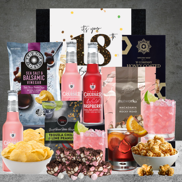 Happy 18th Birthday Vodka Cruser Hamper For Her