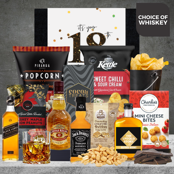 Happy 18th Birthday Whiskey Hamper For Him