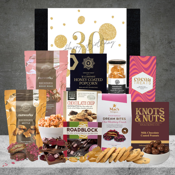 Happy 30th Birthday Best Snack Hamper For Her