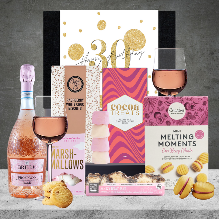 Happy 30th Birthday Pink Sparkling Hamper