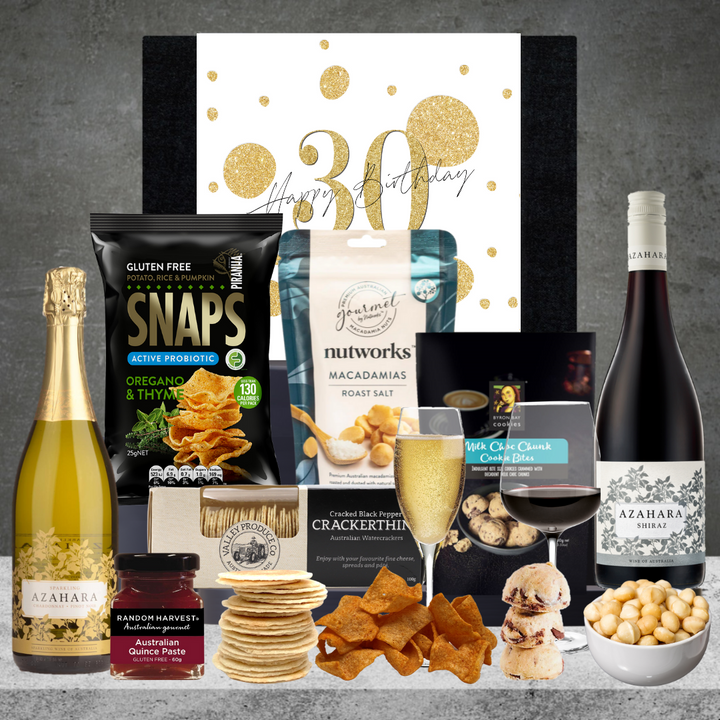 Happy 30th Birthday Red & White Wine Hamper