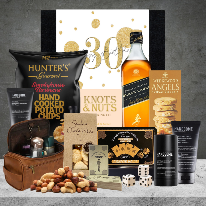 Happy 30th Birthday Whiskey & Pamper Hamper