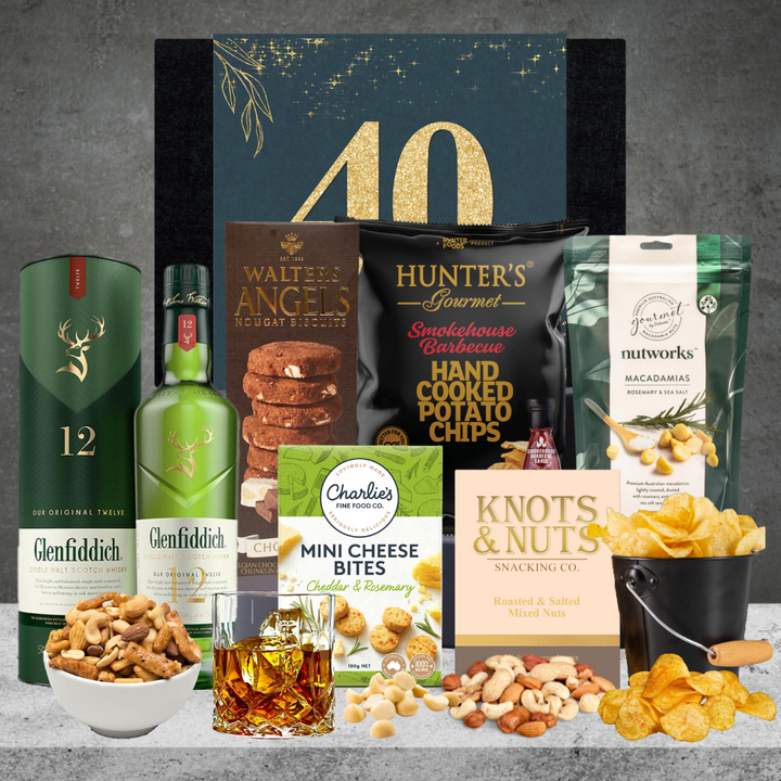 Happy 40th Birthday Best Whiskey Hamper