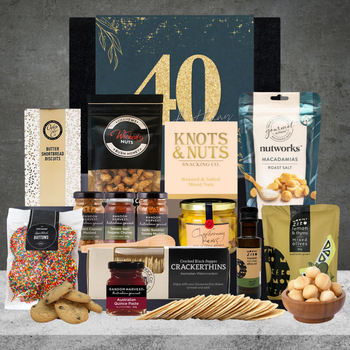 Happy 40th Birthday Gourmet Snack Hamper 