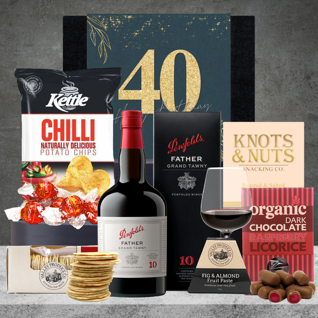 Happy 40th Birthday Penfolds Port Wine Hamper