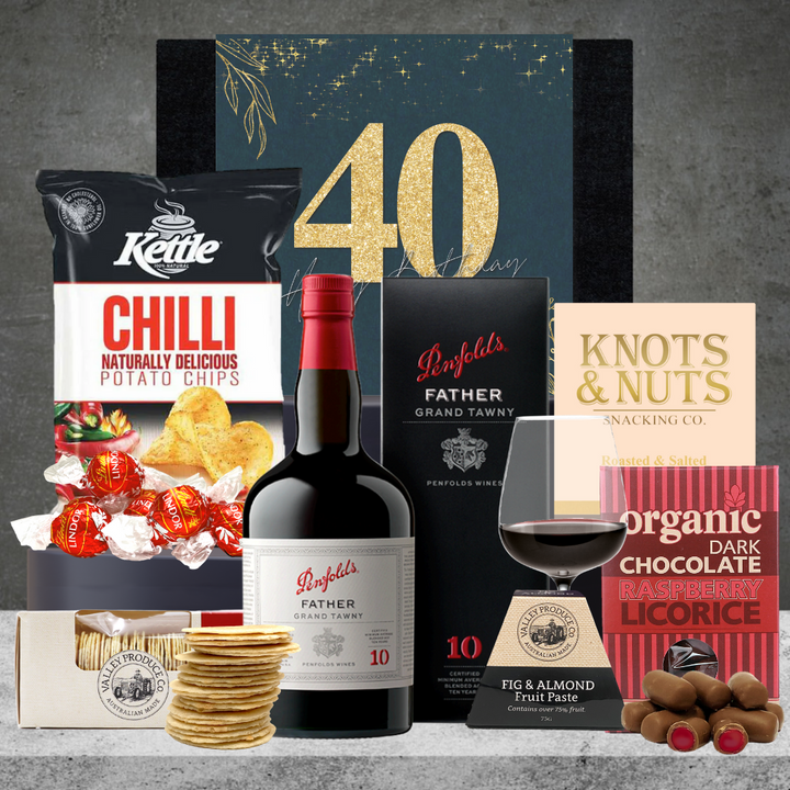 Happy 40th Birthday Penfolds Port Wine Hamper