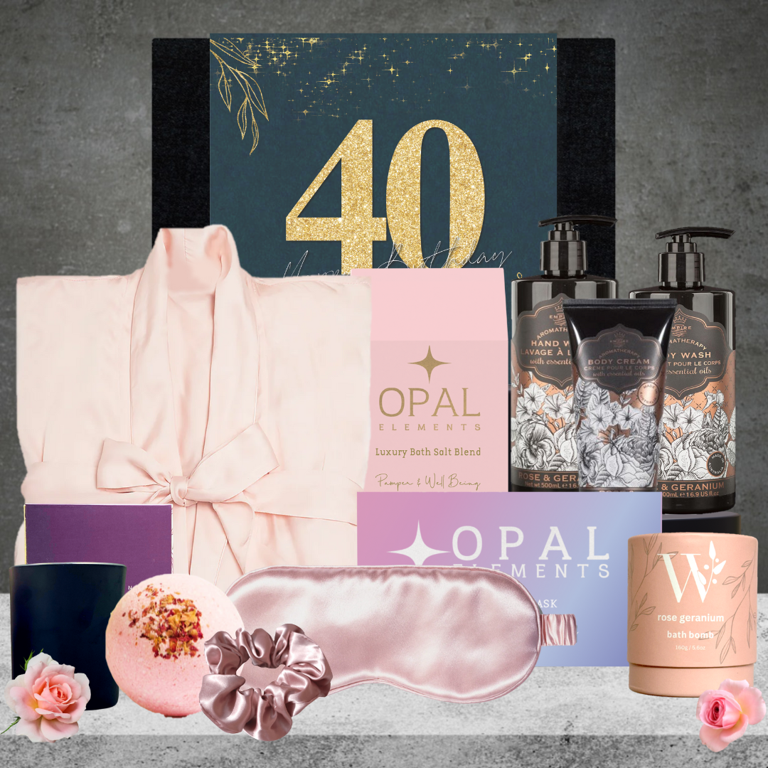 Happy 40th Birthday Self Care Hamper For Her