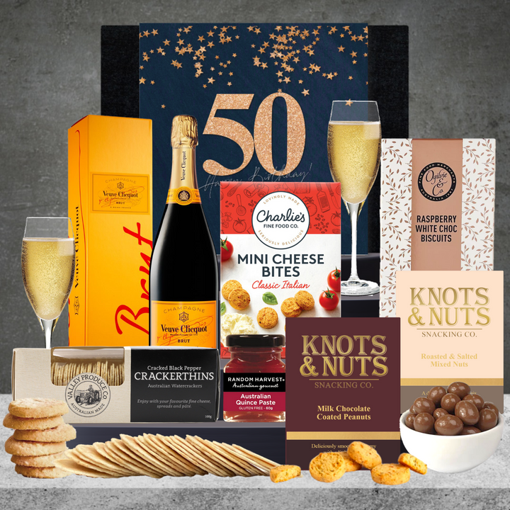 Happy 50th Birthday Best Champagne Hamper 