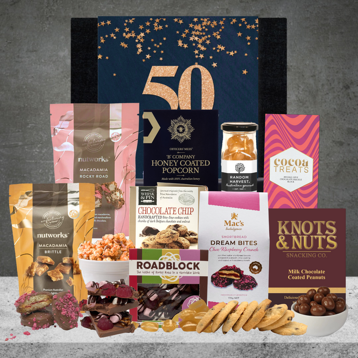 Happy 50th Birthday Best Snack Hamper For Her